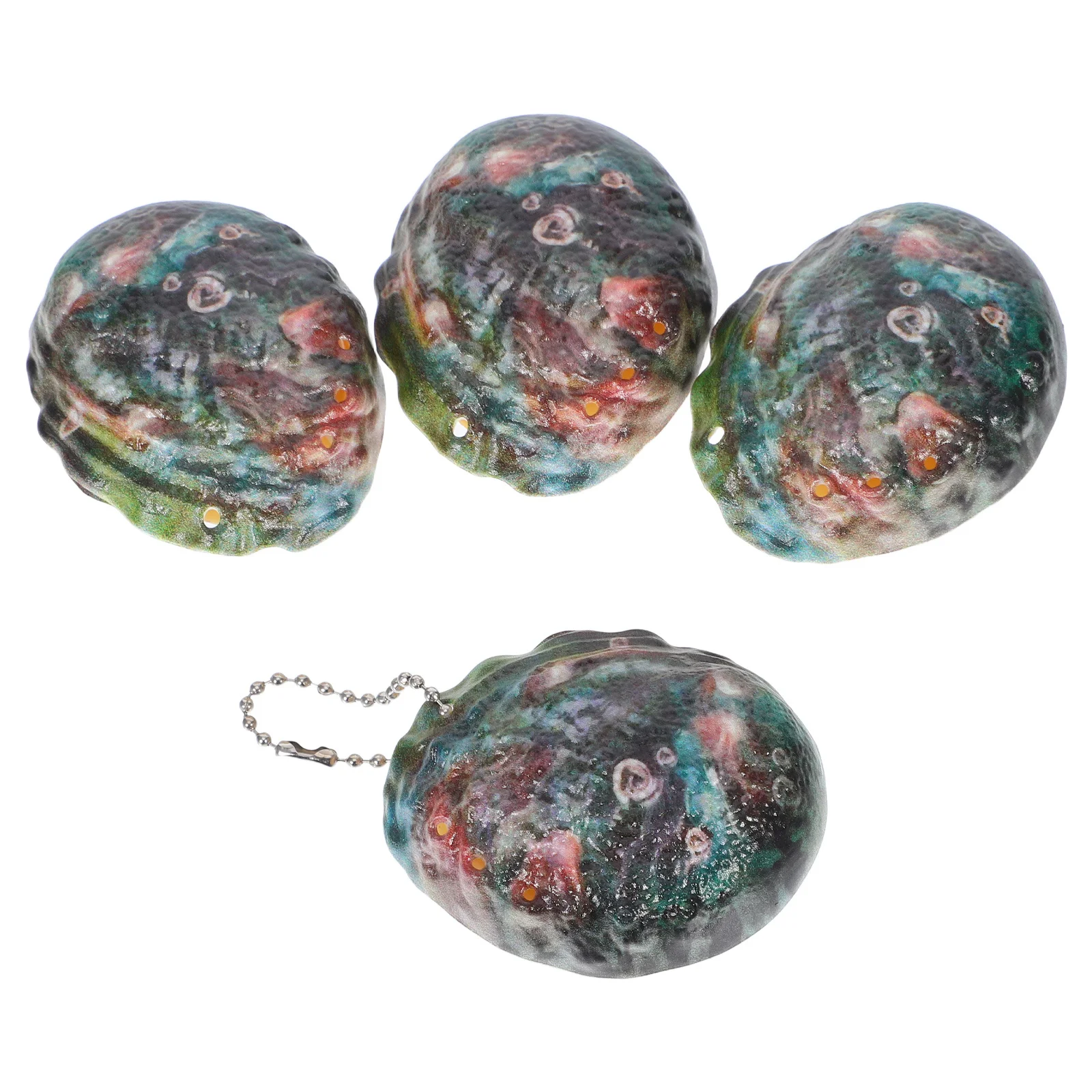 4個入り プレス式水鉄砲 アワビ型 屋外 夏 プール ビーチ 水鉄砲 フェイクアワビ貝殻 水遊びおもちゃ