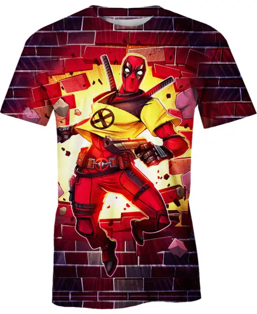 Deadpool Boy Girl T-shirt Captain America T-shirt 3D Printing Spider-Man Short Sleeve Marvel Men T-shirt Wolverine Mens Clothing