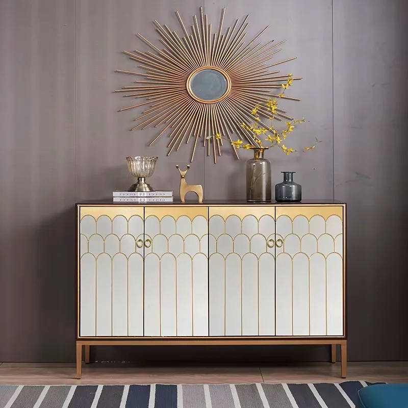 Fashion Kitchen Living Room Cabinets Minimalist Support Bathroom Organizer Cabinets Wood Sideboard Armadi Da Soggiorno Furniture