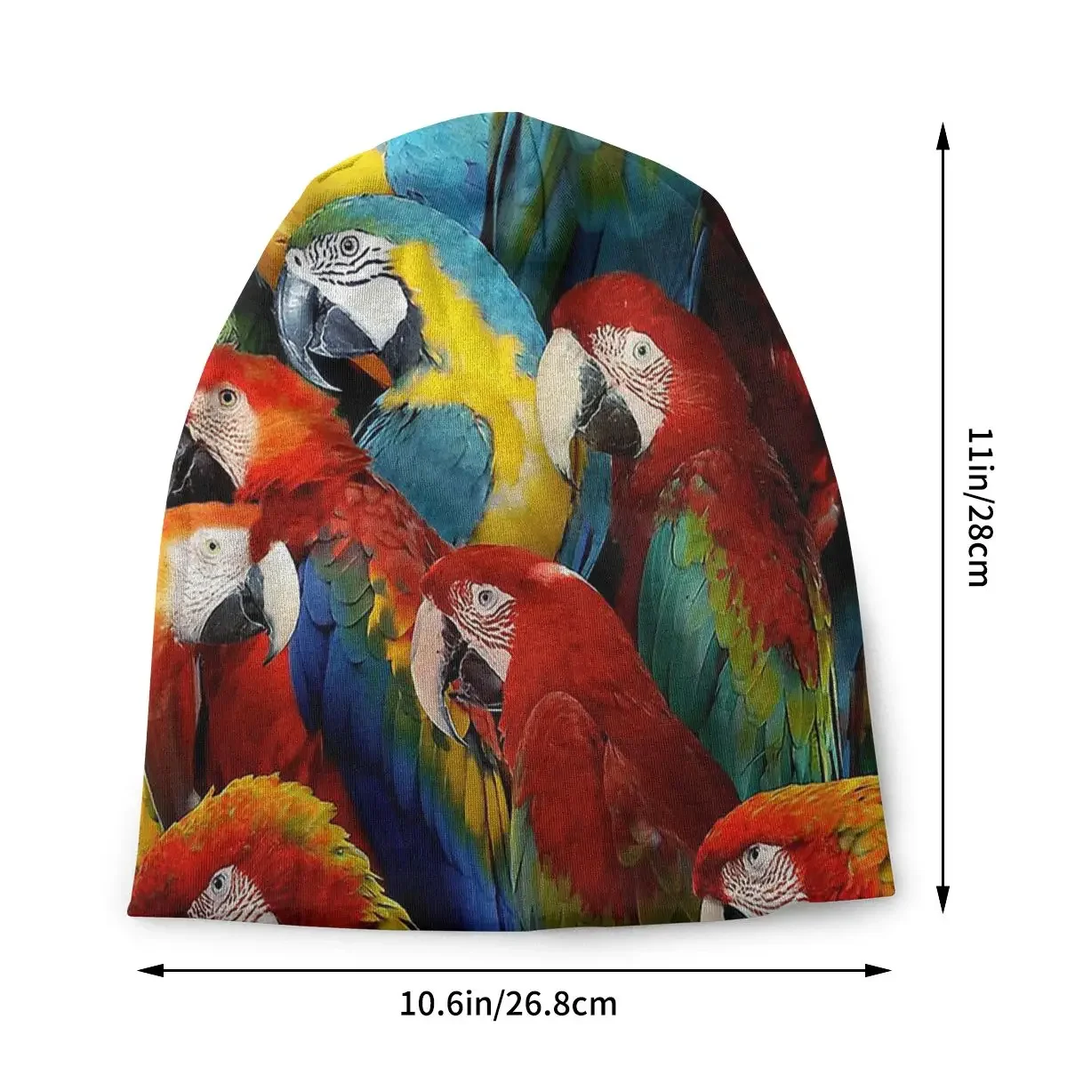 Parrots Animal Meme Washed Warm Bonnet Cycling Casual Beanies Protection Men Women Hats