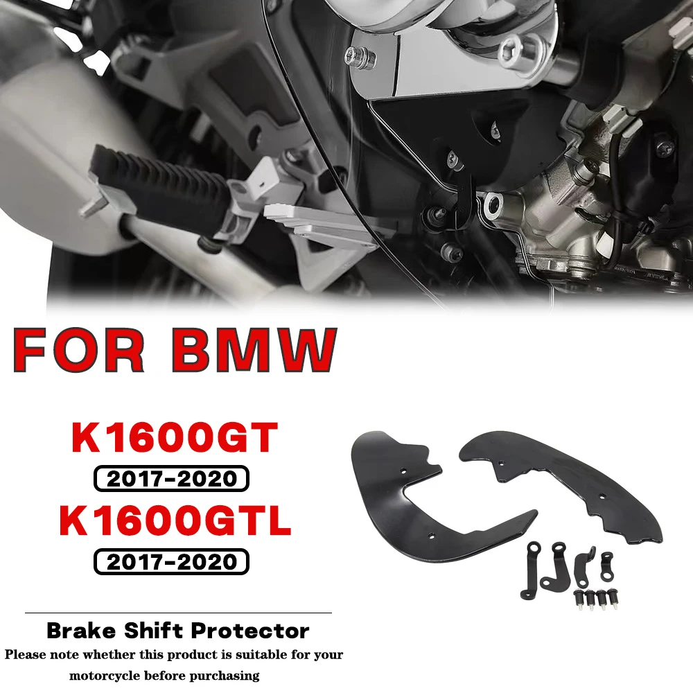 For BMW K1600GT K1600GTL 2017 2018 2019 2020 Motorcycle Splash Brake Shift Shield Revised Foot Protector Guard Fit