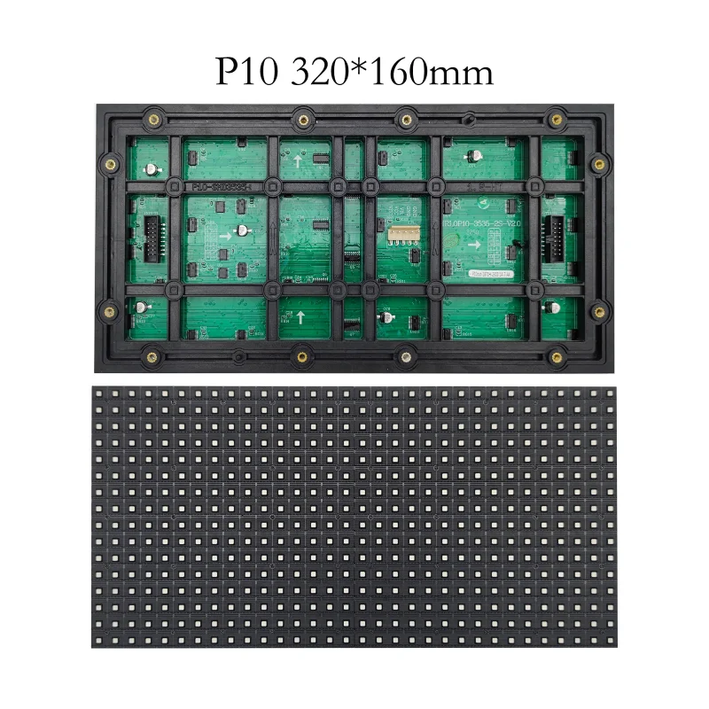 P10 outdoor Full color LED display module,320x160mm, 32*16 Pixels,SMD3535 rgb p10mm 1/2 1/4 scan led panel