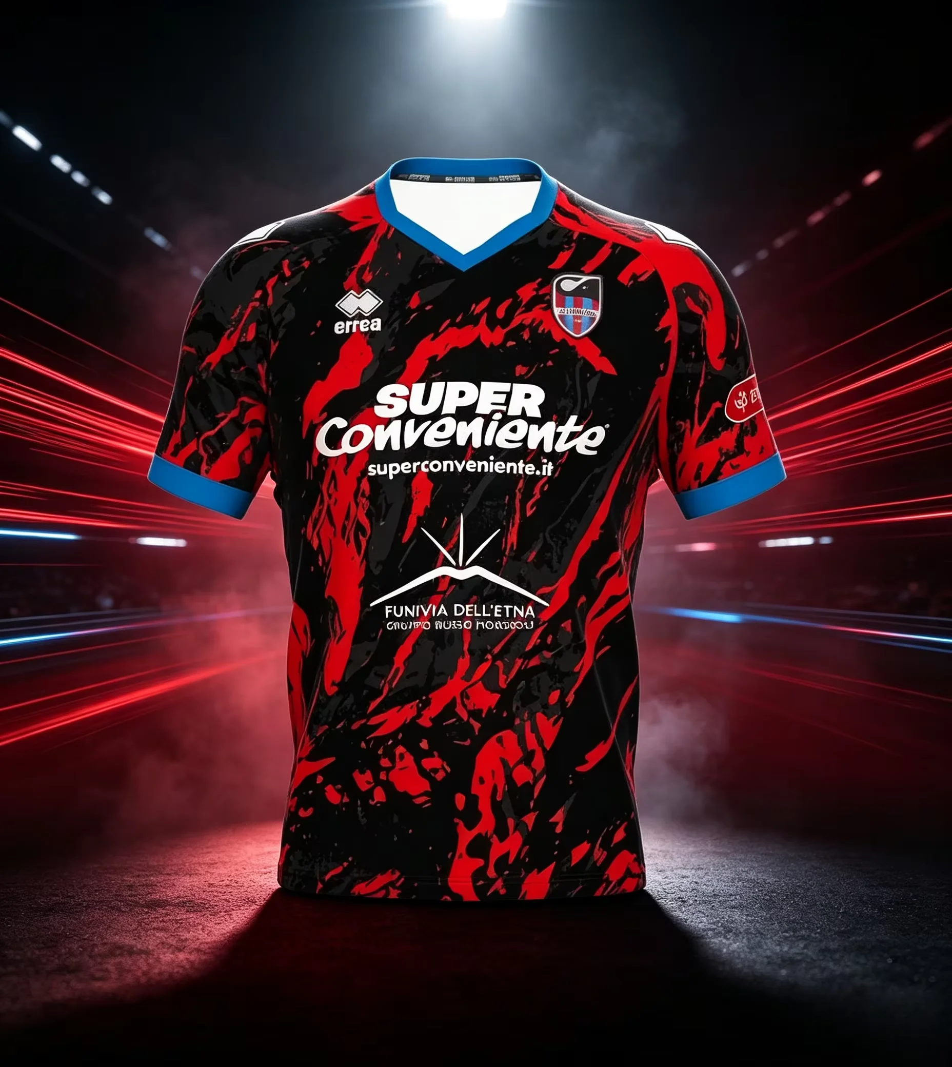 26 Summer New Catania Calcio Soccer Jersey Family Matching T-shirt Suitable for Daily and Training Wear Y2K Fashion Bestseller