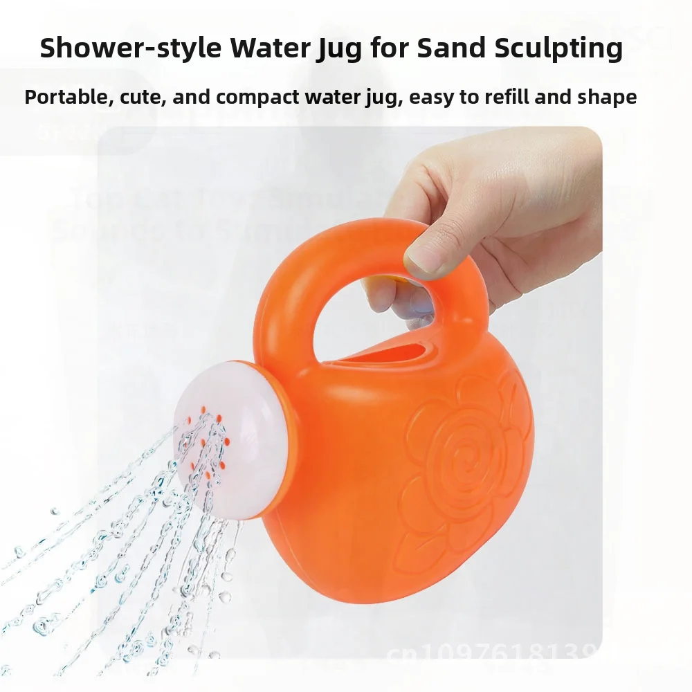 어린이 해변 장난감 세트 모래 삽과 양동이 굴착 도구 물놀이 도구 플라스틱 25x10x15cm 메쉬 백 포함 4-6세용