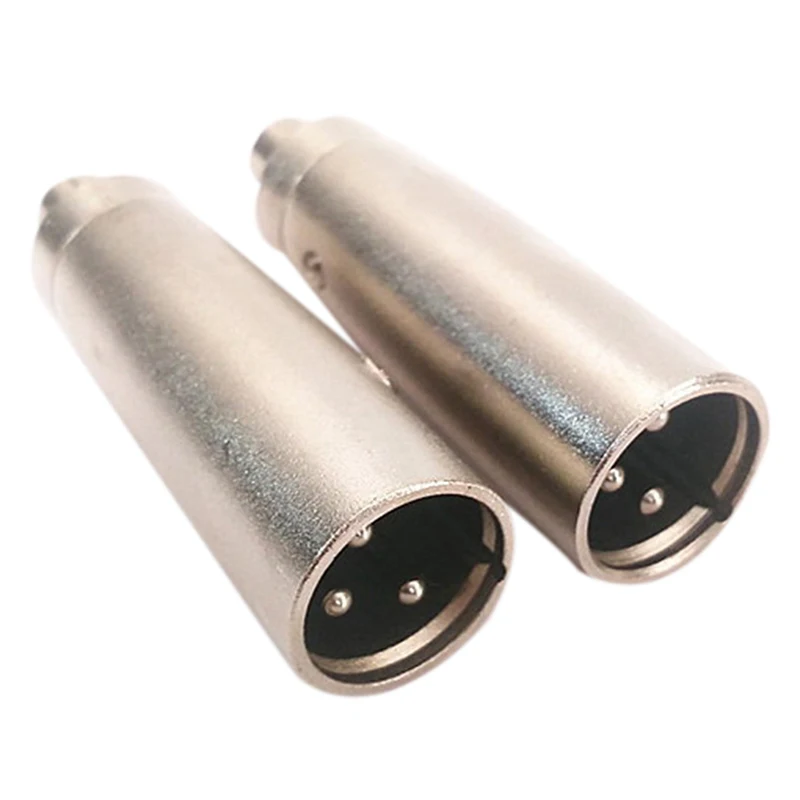 3 Pin XLR Plug Male to  Female Audio Adapter Connector Microphone Amplifier