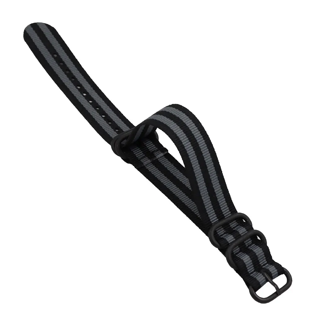 

1pc Nylon Watch Strap Watch Replacing Band Wrist Watch Strap Adjustable Watchstrap Alternative Wrist Strap 24mm Stripe