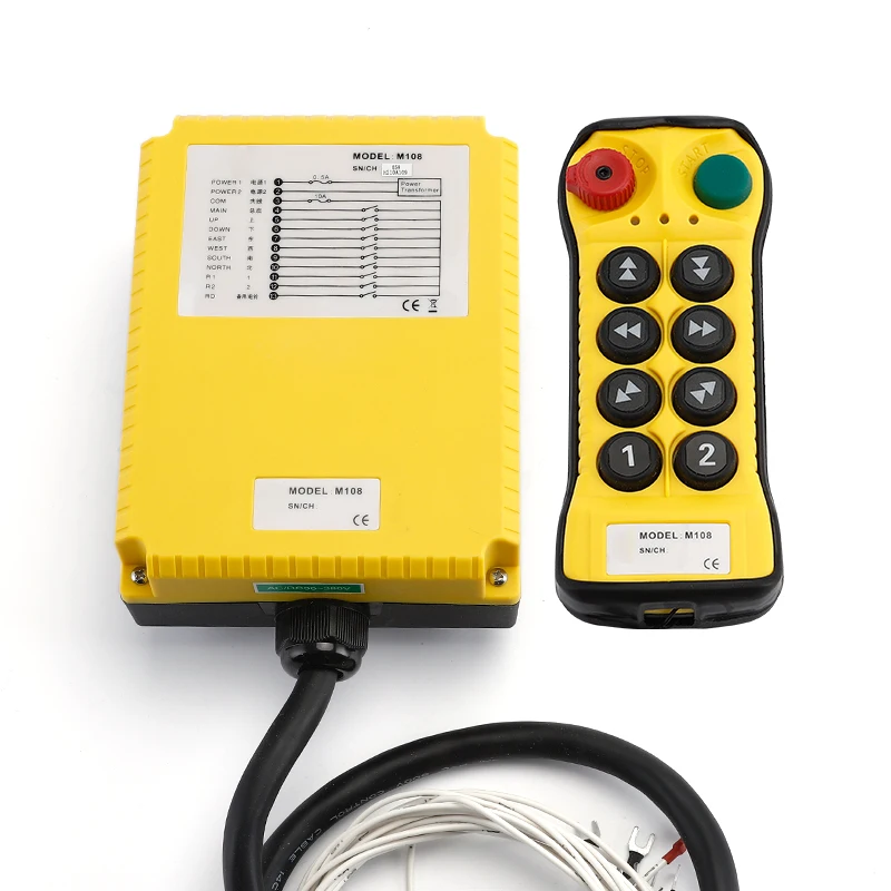 Imagem -04 - Chave de Controle Remoto Rádio Industrial Controle Remoto Guindaste Interruptor Pressão Reconjunto Rádio Controle Remoto Guindaste 8