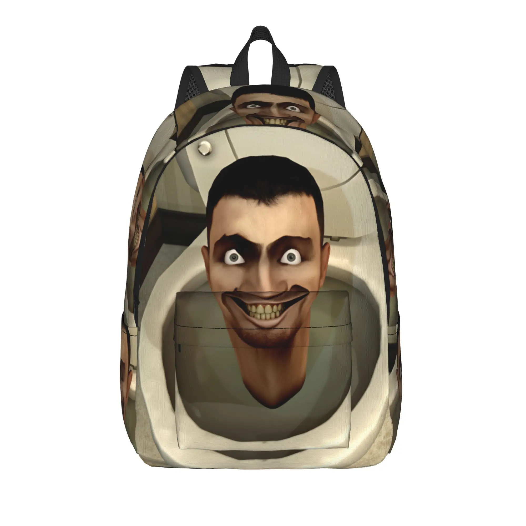 New G Squat Skibidi Toilet Backpack Boy Girl  Lightweight Backpacks Polyester Casual High School Bags Travel Design Rucksack