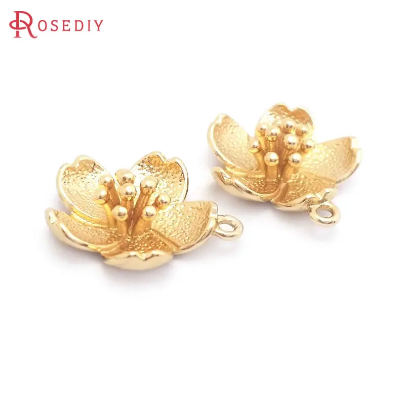 6PCS 18K Gold Color… - image