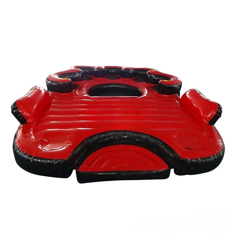 

Airtight Durable Marine Inflatable Water Floating Island Lounge Swimming Pool Floating Leisure Platform