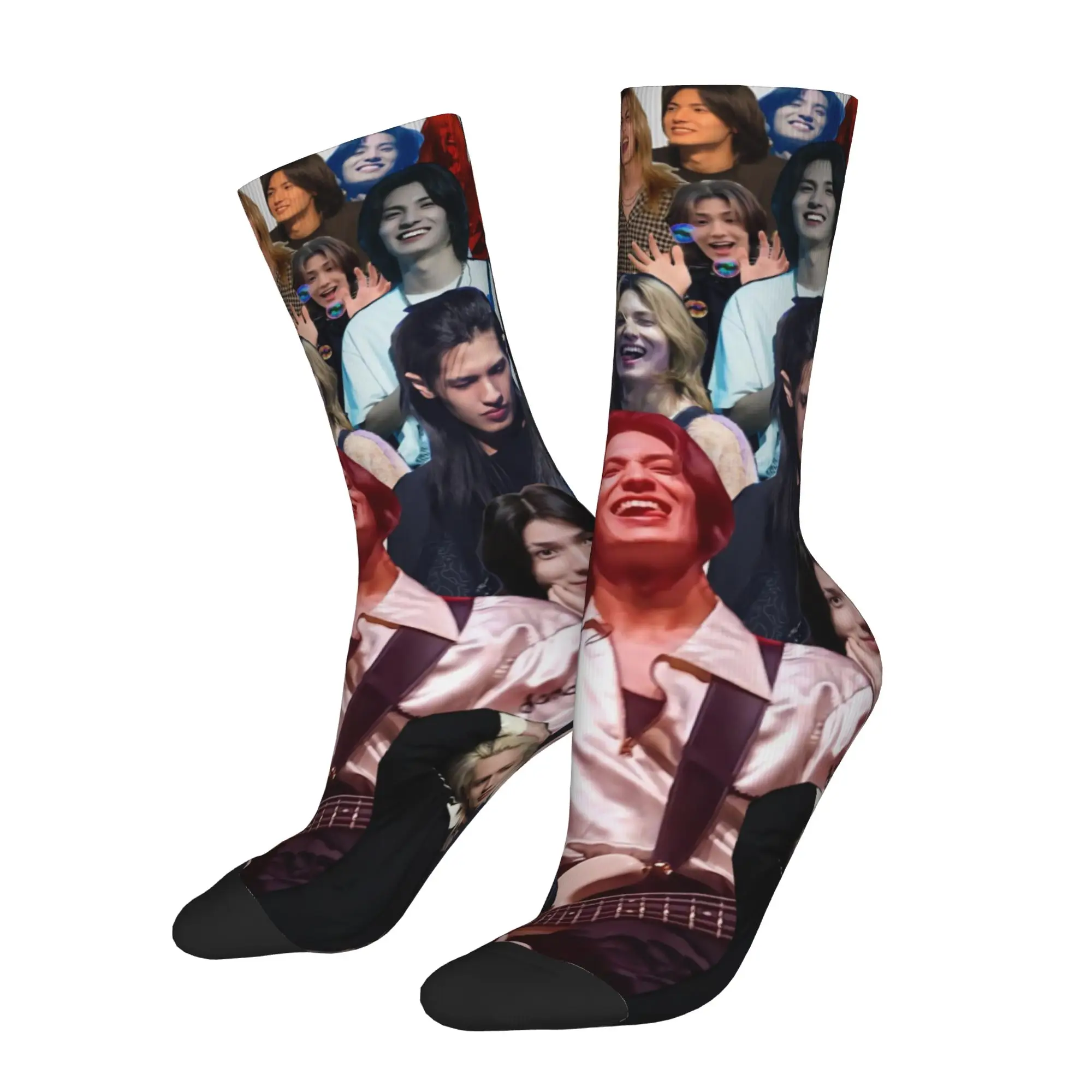 South Korean Rock X-Xdinarys Heroes Socks Men Women Funny Happy  Socks Spring Summer Autumn Winter Middle Tube Socks Gifts