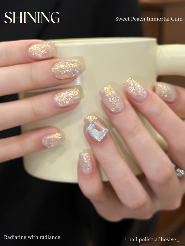 XEIJAYI 1個 15ML グリッターカラージェルネイルポリッシュ セミ