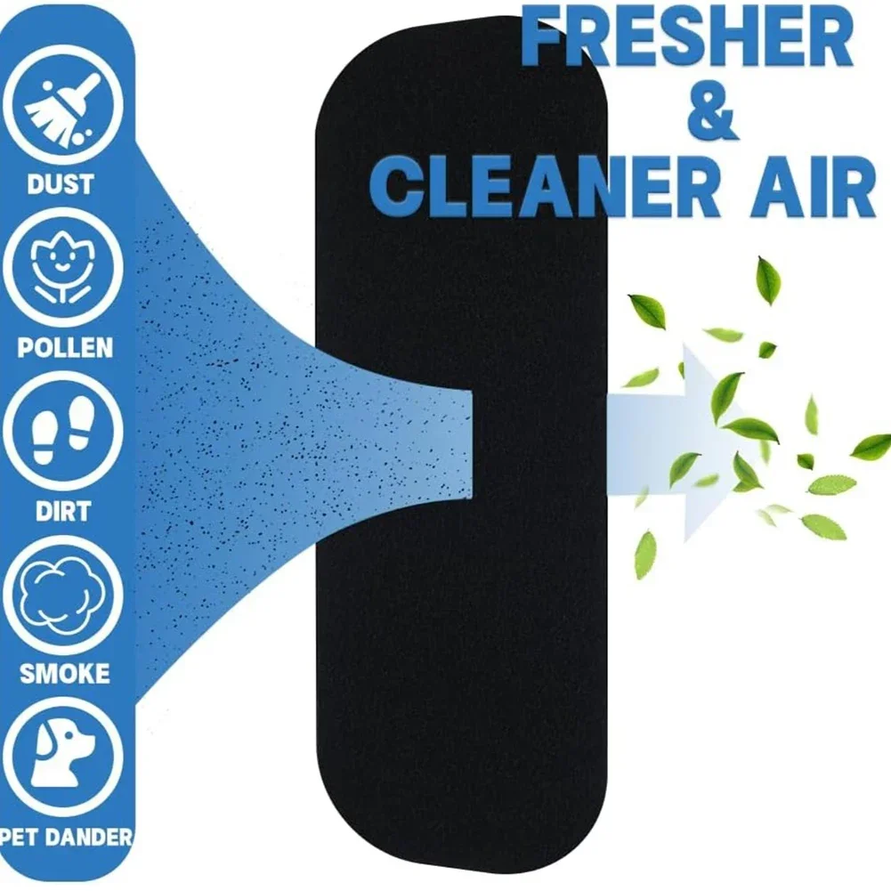5-Pack Set Ceiling Fan Blades Air Filters Purifiers Tool With Activated Charcoal