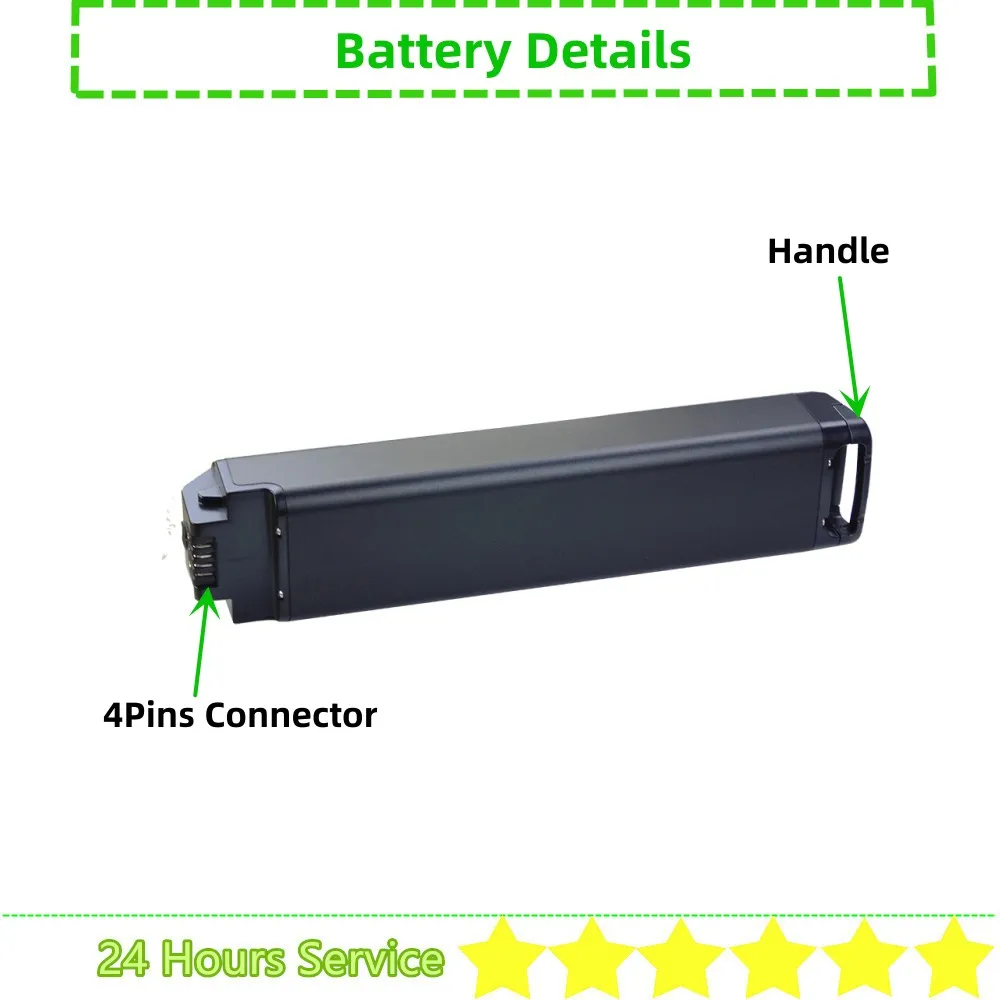 Hidden Ebike Battery Li-ion 48V 13Ah 15Ah 16Ah 17.5Ah 52V for luna cycle X2 Z1 Endure Dengfu E10 E22 E23 IGO Outland Cabot RS1