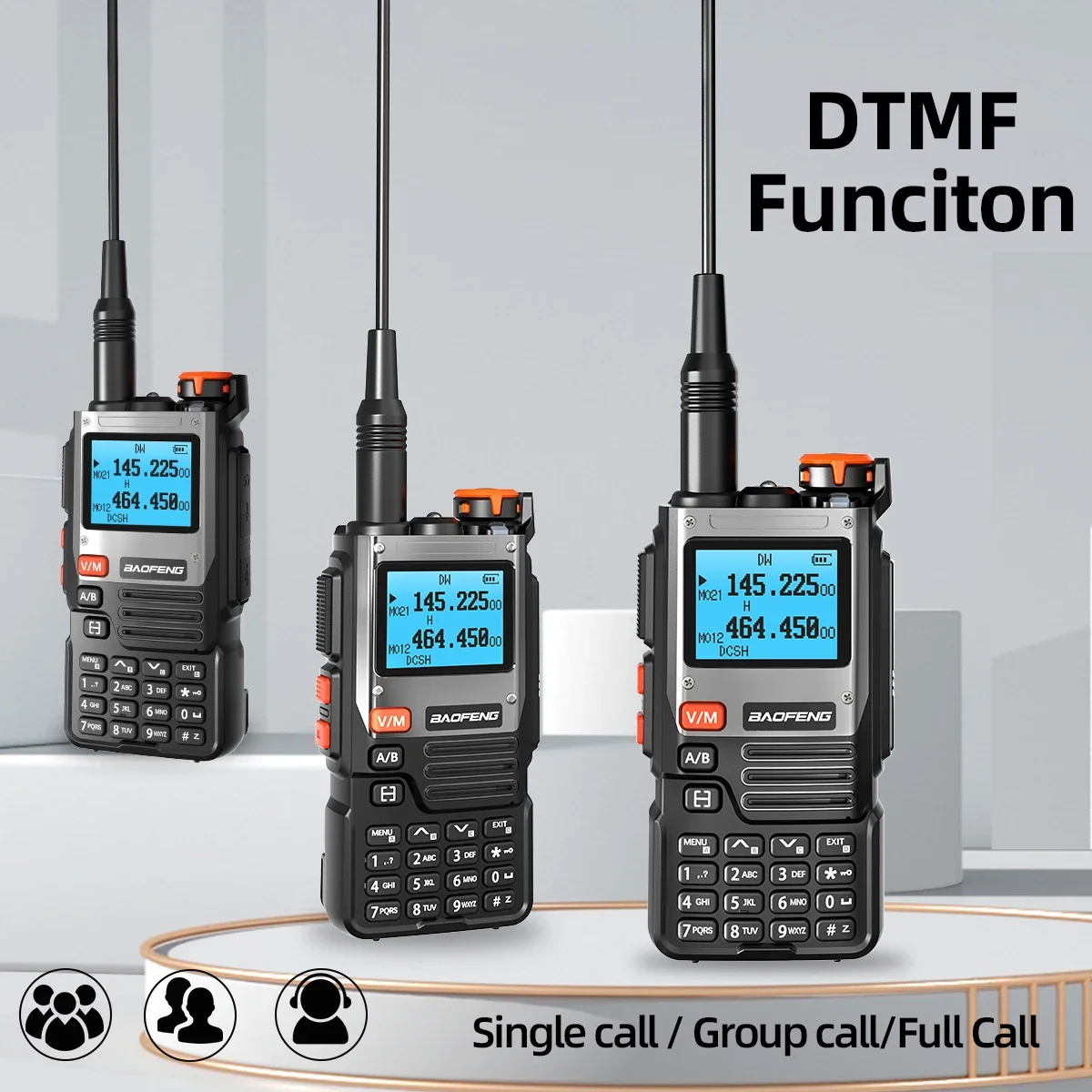 วิทยุสื่อสาร Baofeng UV K61 แบบหลายย่านความถี่  คัดลอกความถี่ไร้สาย 999 ช่องสัญญาณ  แบบ Type-C  DTMF ระยะไกล  NOAA  UV-5R UV K6 K5(8) วิทยุสมัครเล่น