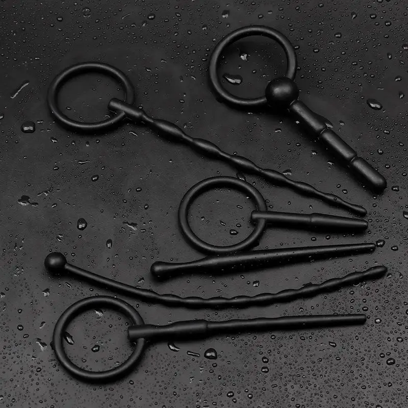 Silicone Urethral Sounds Penis Plug Men Urethra Masturbation Stimulator Silicone Urethral Catheters Adult Sex Toys For Men view 4