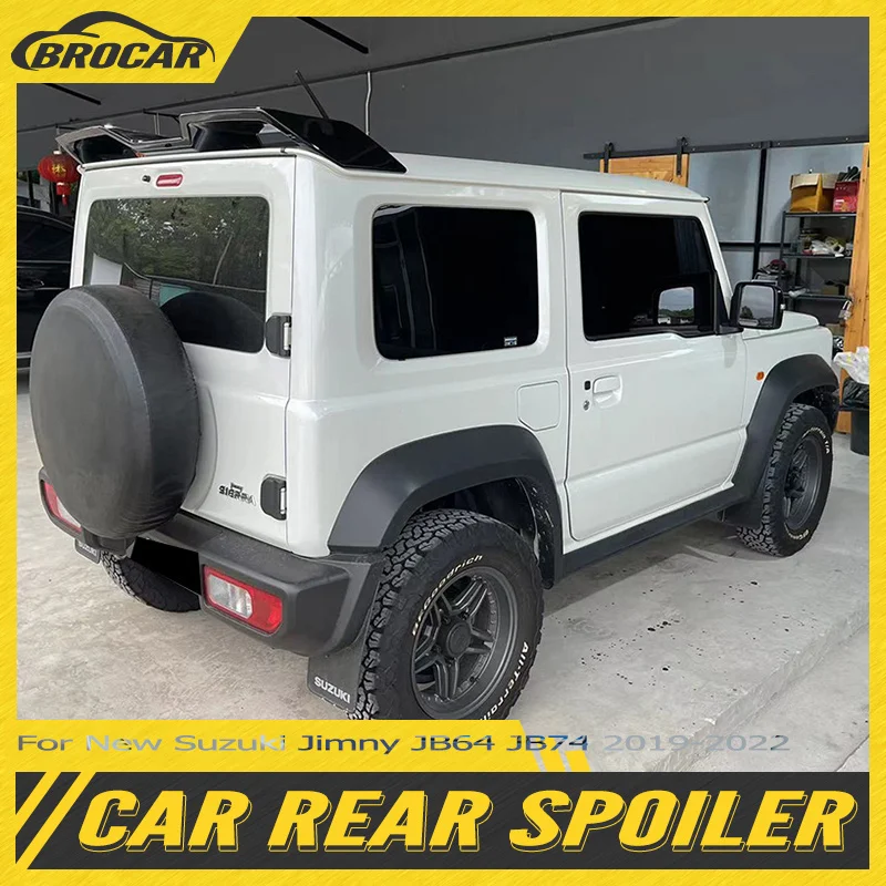 

For New Suzuki Jimny JB64 JB74 Rear Roof Spoiler 2019-2023 Wald High quality ABS plastic car tailgate primer color spoiler