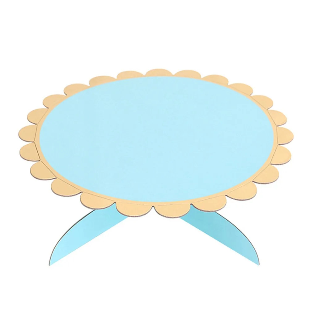 

Creative Multicolor Cake Stand Paper Round Cupcake Display Rack Multi-Function Disposable Dessert Stand Wedding