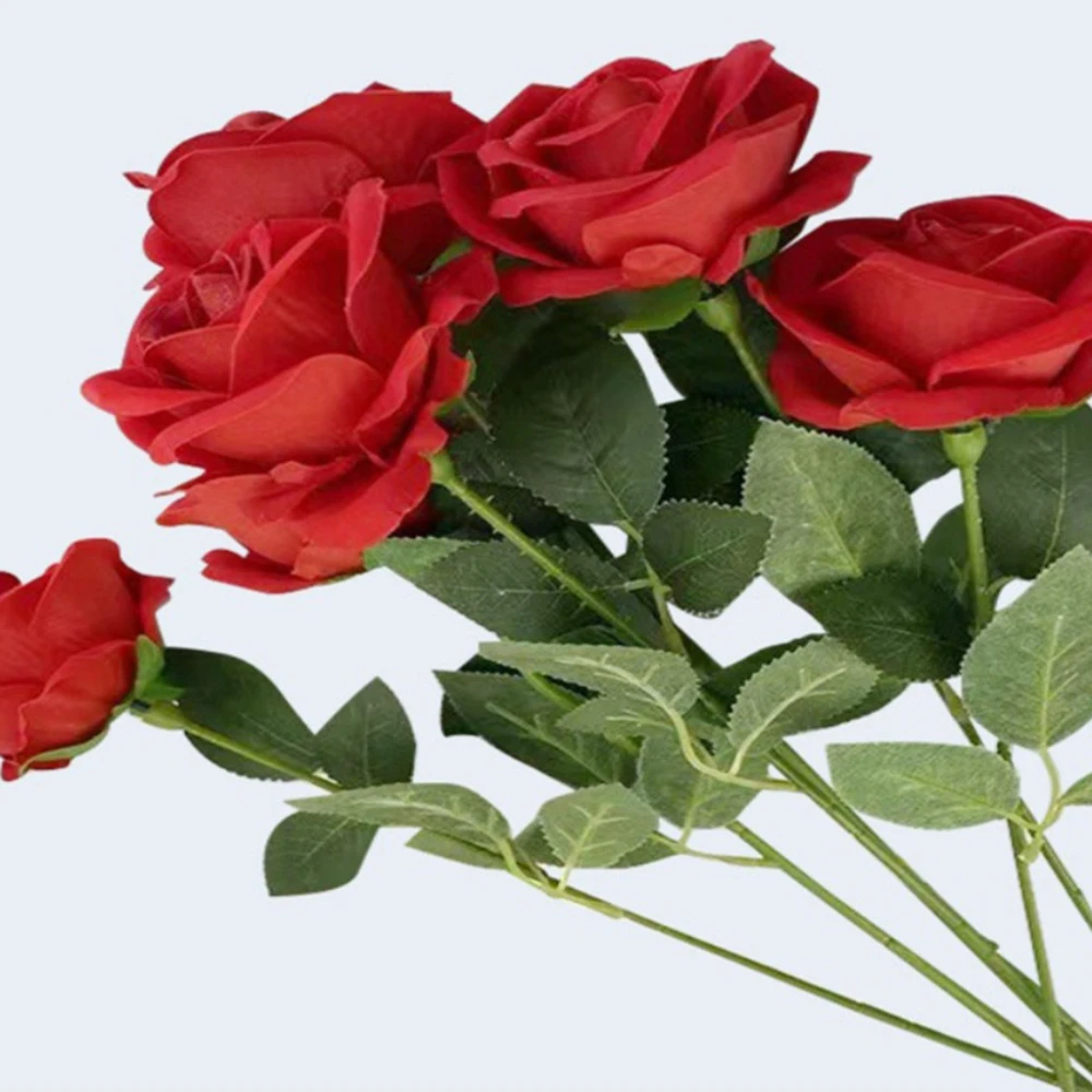 

10pc/set Artificial Rose Flowers Wedding Decorations Floral Silk Real Touch Silk Fabric Rose Flowers Home Birthday Party Bouquet