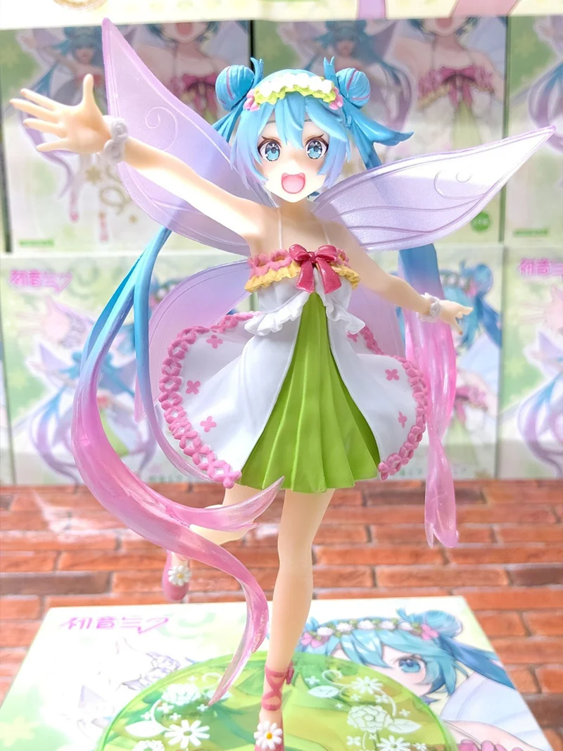在庫あり-正規品-タイトー-ハツネミク-四季シリーズ-‌-第3シーズン-春バージョン-pvc製コレクタブルモデル-花の妖精ミク-おもちゃ