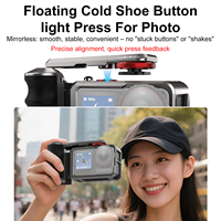 Grip Kit Mount Combo for for DJI OSMO Action 5 Pro Camera Grip Quick-Release Metal Frame Quick Release Magnetic Mount