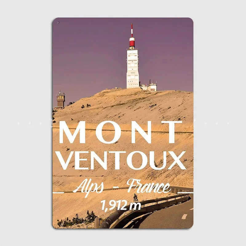 Mont Ventoux Vintage Posters Wall Art Metal Plaques Tin Sign Interior Home Room Decoration Kitchen Wall Decor