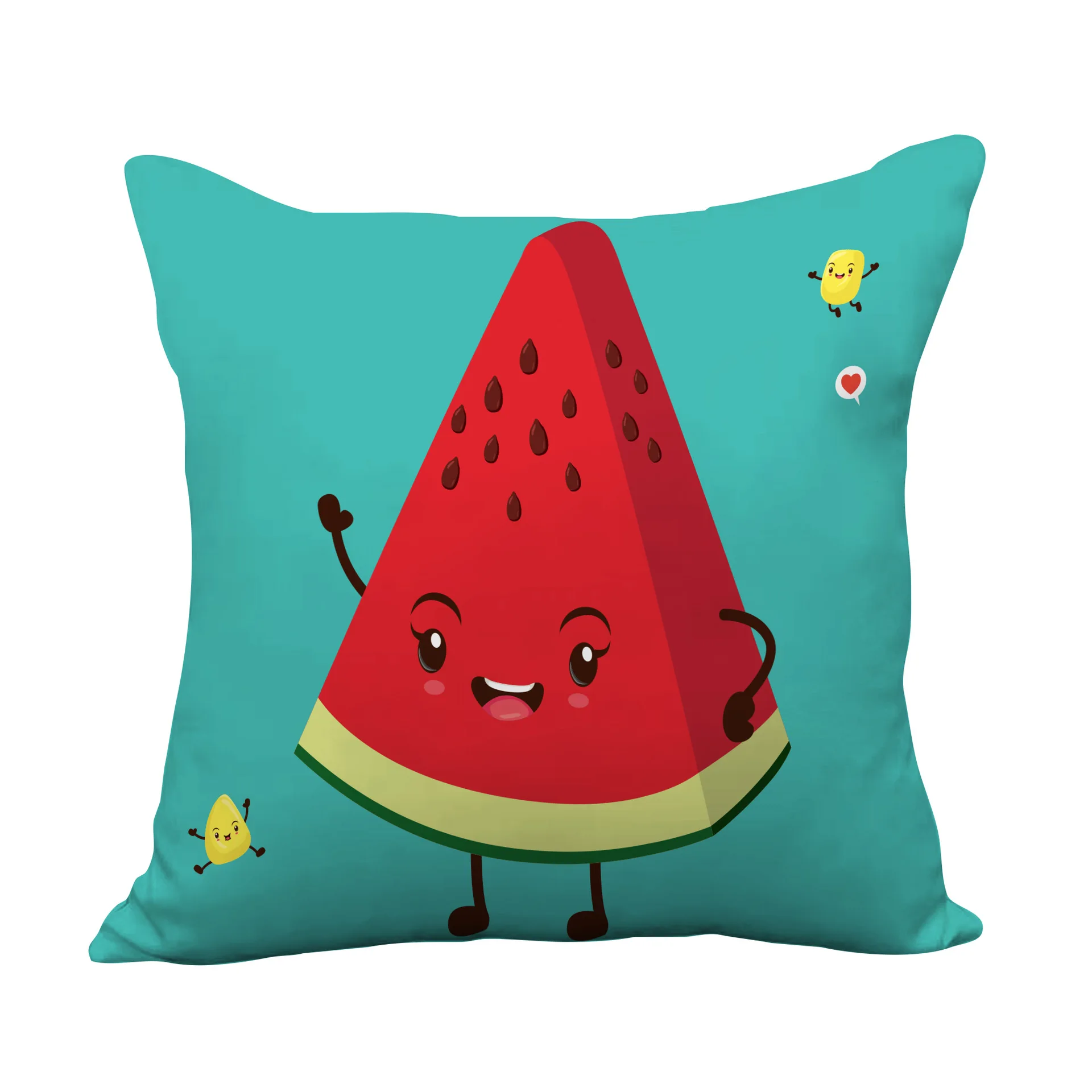 Summer Funny Colorful Fruit Pillowcase Summer Pineapple Lemon Melon Pillow Case for Bedroom Garden Chair Pillow Home Decor 45x45