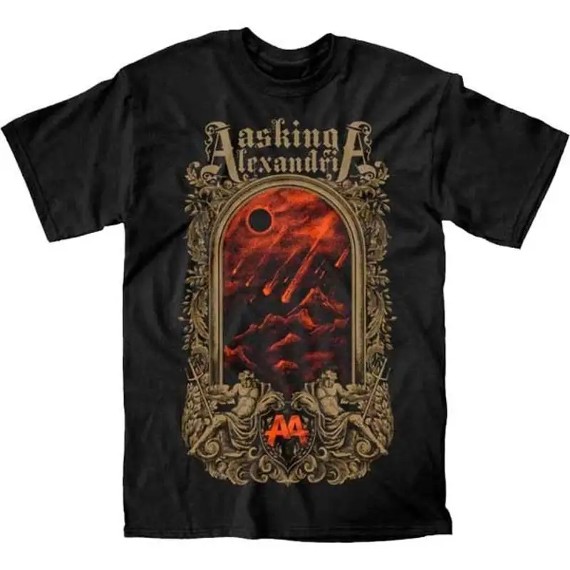 AUTHENTIC ASKING ALEXANDRIA HELL GATE MUSIC BAND METAL ROCK MENS SHIRT S-2XL