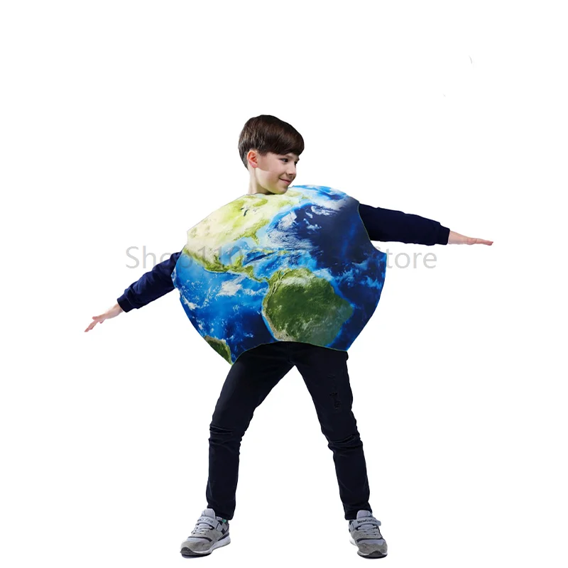 

Boys Solar System Halloween Fancy Dress Up 3D Print Planet Cosplay Children Round Earth Costume Economic