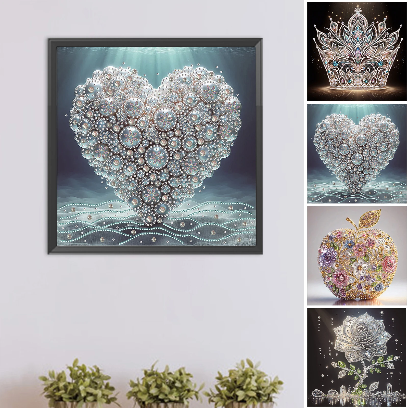 

Crystal Special Shaped 5D DIY Partial Drill Diamond Painting Kits for Adults DIY Gift Home Decor Diamond Dots Paintings 30x30cm