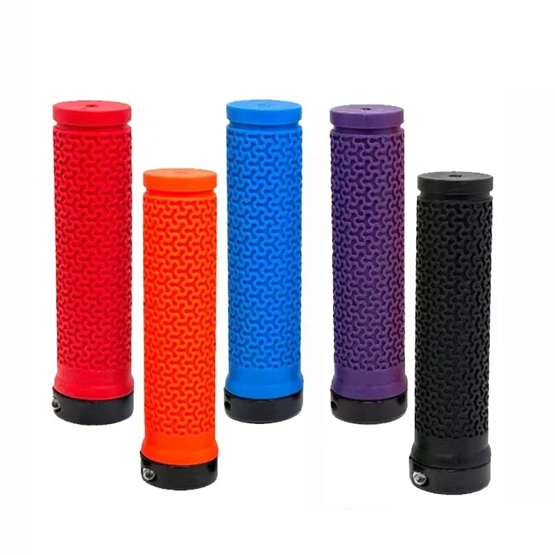 AliExpress NONE NPY Bicycle Handlebar Grip Shock Absorption Mountain Bike BMX Grips Rubber MTB Cuffs Anti-Slip Lock on Bike Grip