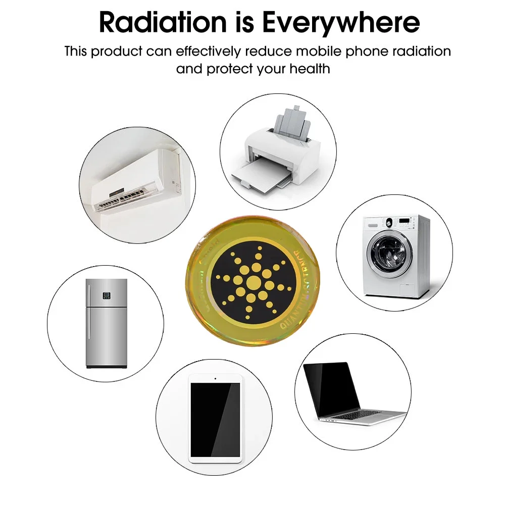 Anti Strahlung Handy Aufkleber Schutz Runde Geformt EMF Schutz EMR Blocker Für Laptop Smartphones Tablet Aufkleber