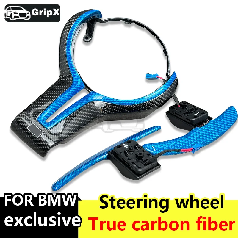 

Carbon Fiber Steering Wheel Cover Trim M Sport Performance for BMW F01 F06 F10 F11 F20 F22 F30 F31 F32 F36 M2 F87 M3 F80 M4 F82