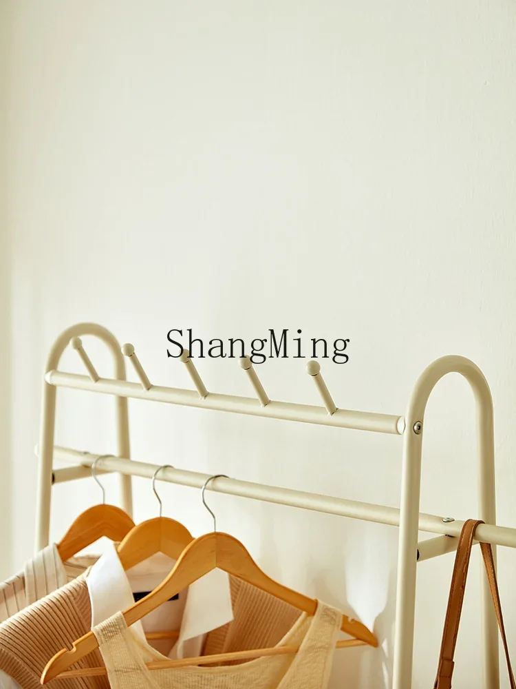

CL Clothes Hanger Bedroom Movable StorageSimple Multi-Functional Coat Rack