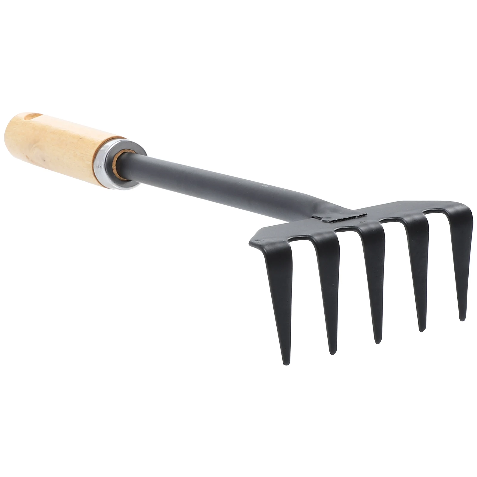 

Garden Rake Mini Grass Iron H Tool Plowing Weed Small Tiller Loosens Soil Cultivating Aerating Durable Safe Easy Operate