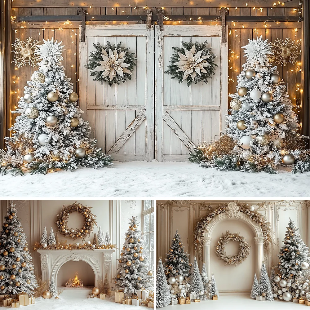 메리 크리스마스 사진 배경 어린이 초상화 Photocall 배너 크리스마스 Windows 벽난로 장식 배경