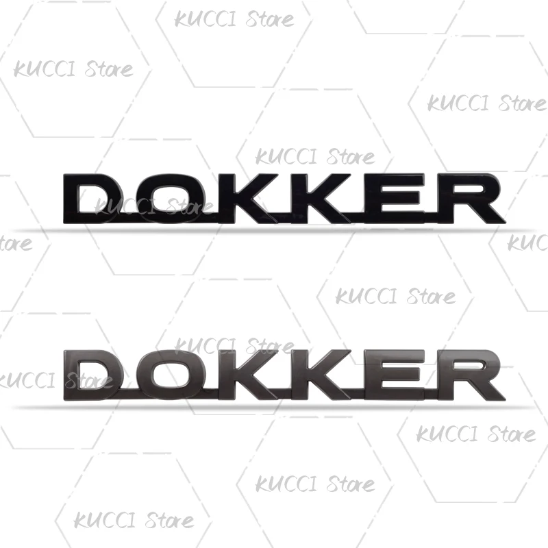 ملصق سيارة ثلاثي الأبعاد لـ Dokker شعار حروف STEPWAY Dci يفانا شاحنة التخييم الهجين شعار معدني شارات الشارات اكسسوارات الديكور