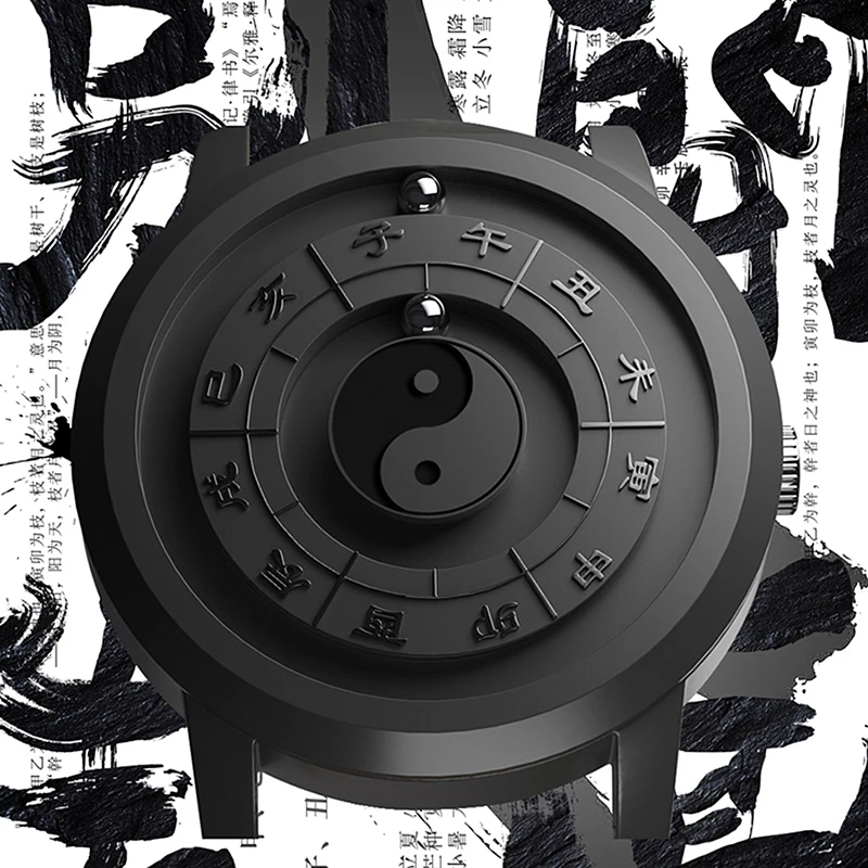 Eeo นาฬิกาข้อมือควอทซ์สวิสสำหรับผู้ชายหรูหรา, Jam Tangan MAGNET กลไกอัตโนมัตินาฬิกาธุรกิจกันน้ำทำจากสแตนเลสสตีล