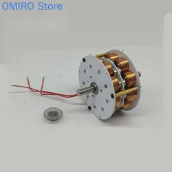 Miniature Double-layer Disk Generator with Iron Core Multi-pole Three-phase AC Permanent Magnet Brushless