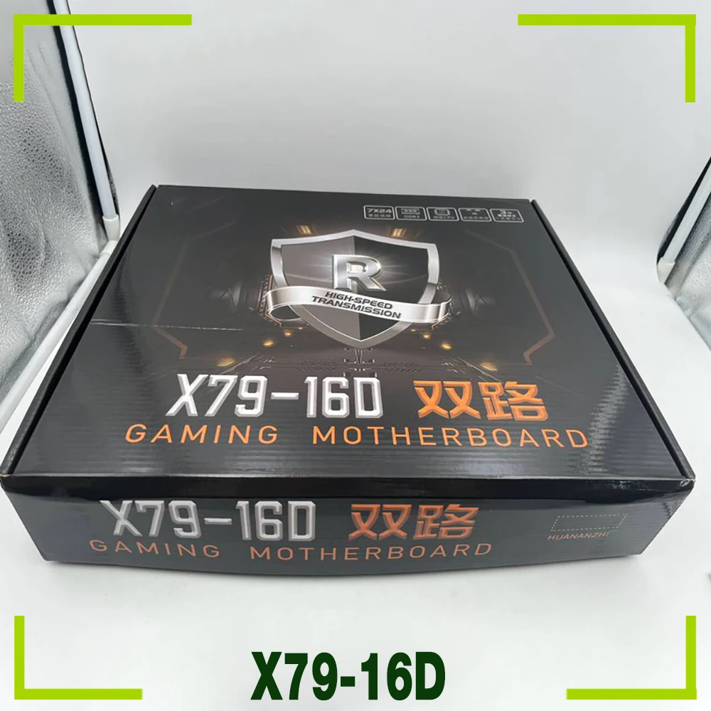For Huananzhi Dual CPU Socket Motherboard LGA2011 DDR3 Video Output 2 Gigabit Ethernet Ports X79-16D
