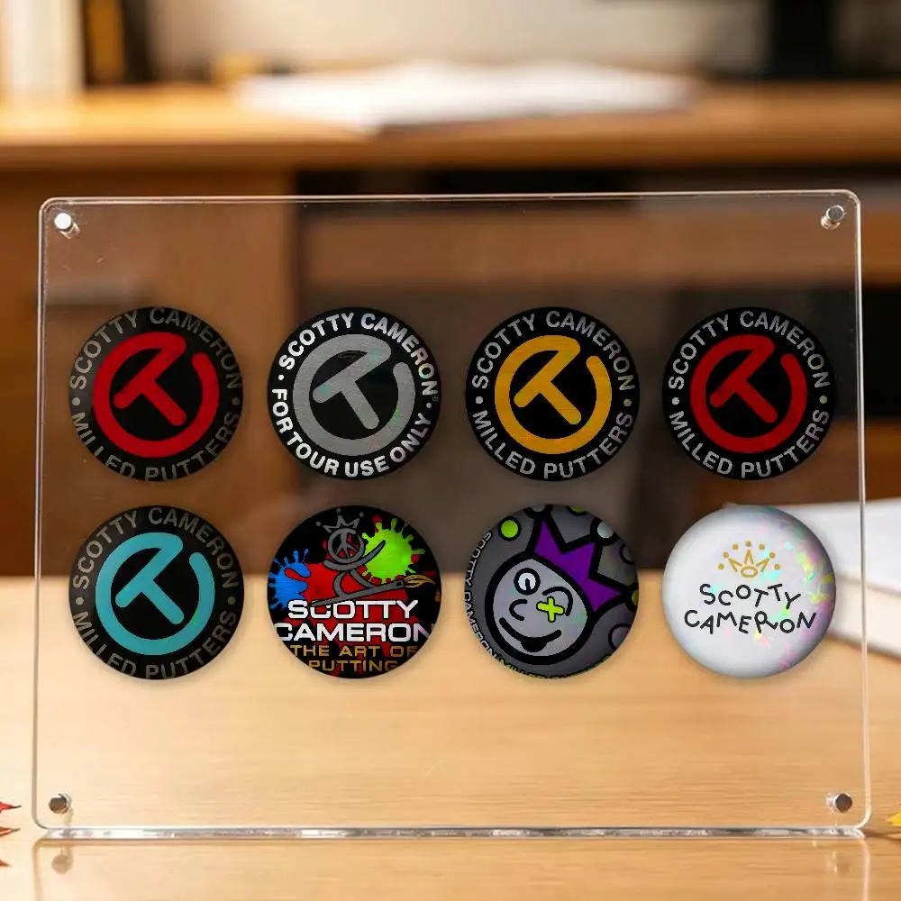 Fashion Print S-Scotty C-Cameron  Anime Photo Brooches Creative Round Badge Gifts Pins
