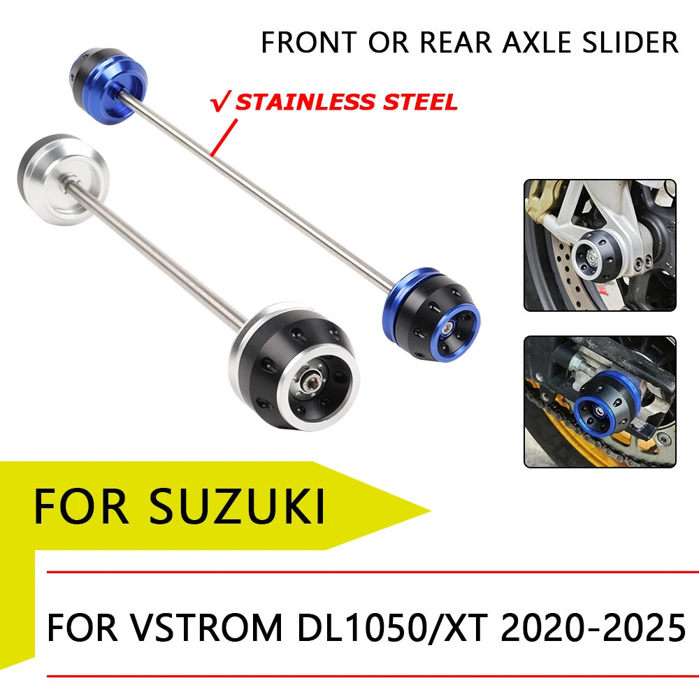 Rear Front Wheel  Axle Fork Crash Slider FOR SUZUKI Vstrom DL1050 V-strom 1050 DL 1050 XT 1050XT 2024 Motorcycle Accessories