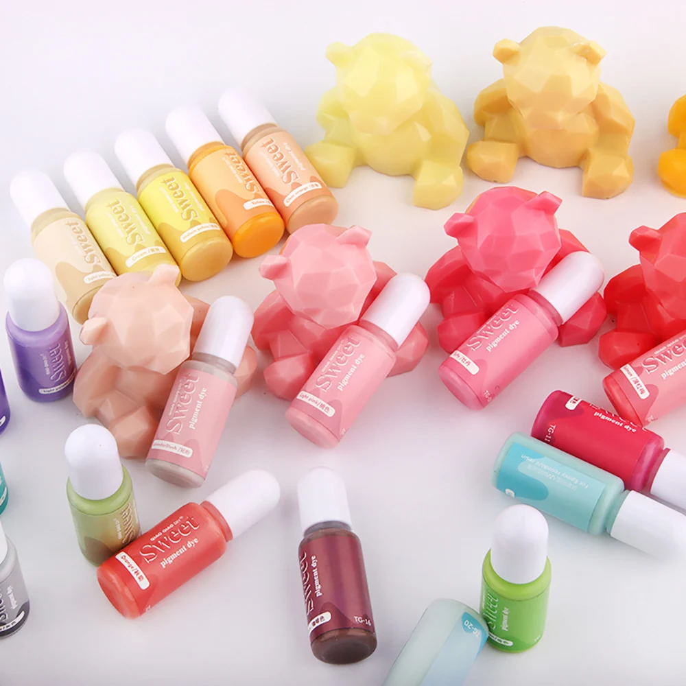 Silicone world 10ML Solid Color Resin Pigment Oily Liquid Dye DIY UV Epoxy Resin Mold Jewelry Making Tools Alcohol Ink Crafts