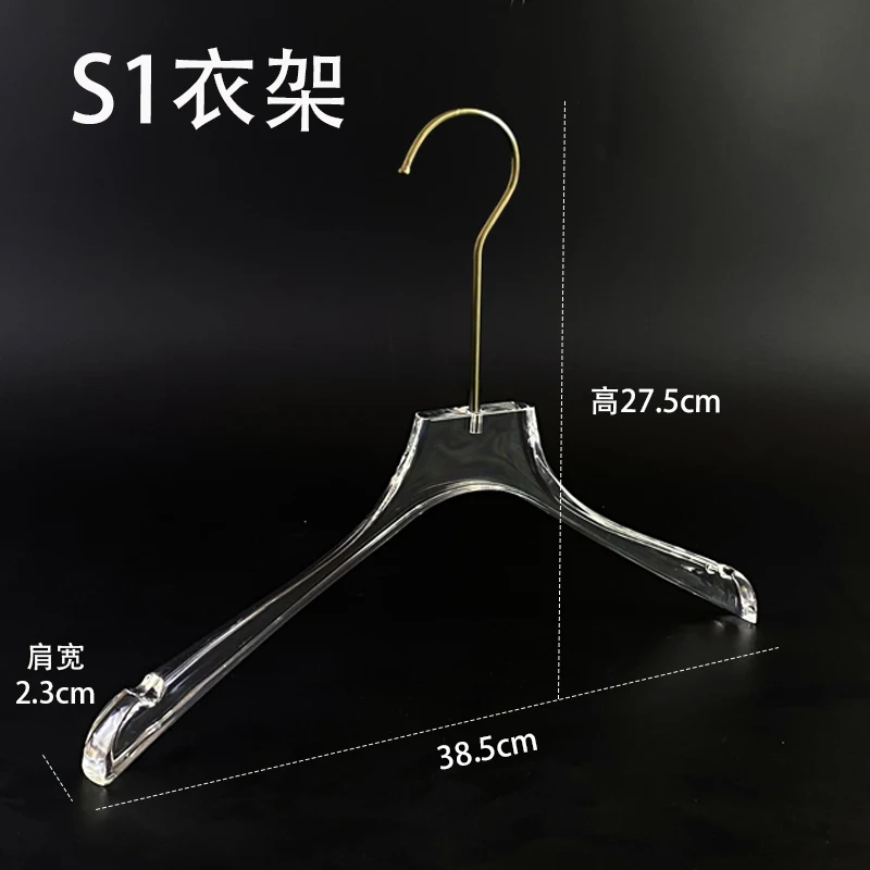 2pcs Acrylic Hanger Home Clothes Non-slip Trouser Rack Drying Coat Suit Space Saving Hanger Rack Wardrobe Storage Organization - view 4