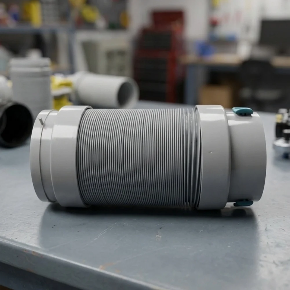 Expandable Portable AC For Exhaust Hose for Climate Control Units - 5.1 Inch OD with Anti-Clockwise Thread Extends to 80 Inches