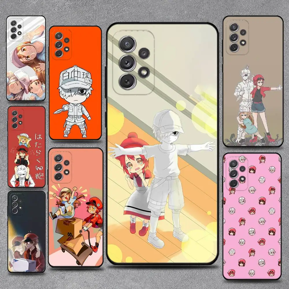 

animation Cells at Work Phone Case For Samsung S25,S24,S21,S22,S23,S30,Ultra,S20,Plus,Fe,Lite,Note,10,9,5G Black Cover