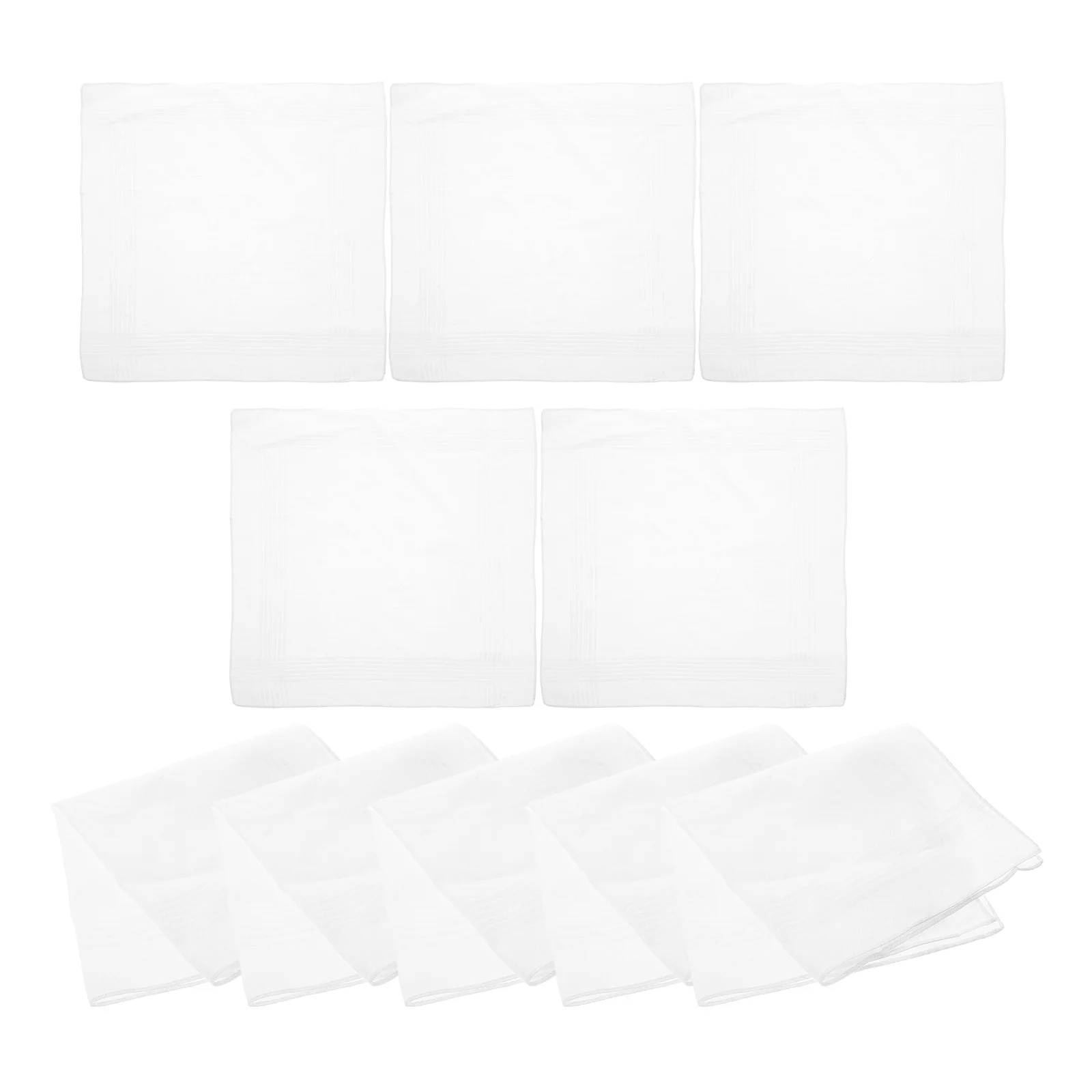 منديل من القطن الأبيض مادة القطن الخالص المطرزة تصميم الأزهار اليدوية التعادل صبغ الحرفي المصنوع للمناسبات الخاصة #1