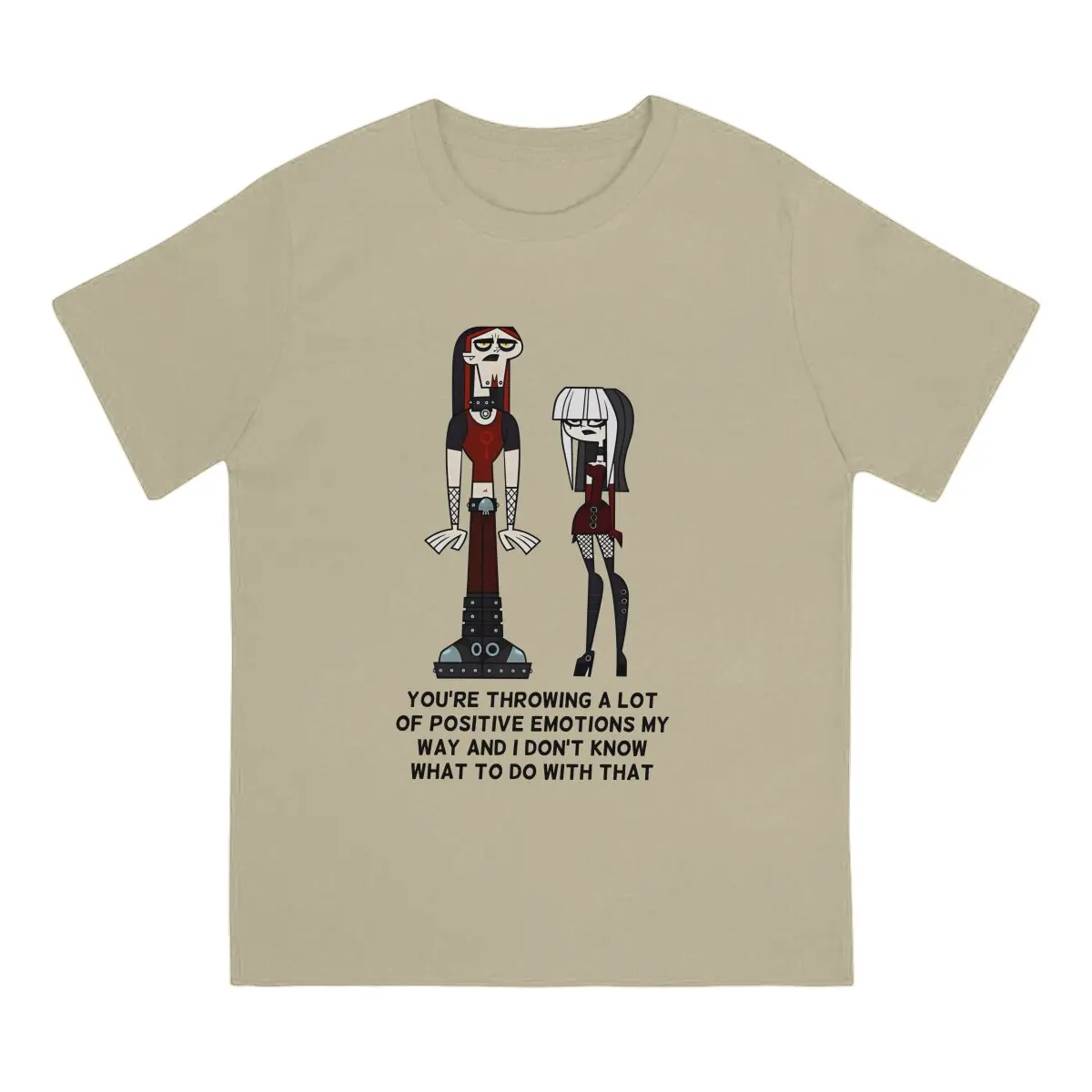 Crimson And Ennui Total Drama Island Animation Series Anime Men T Shirt Cotton Graphic Crewneck TShirt Harajuku Streetwear