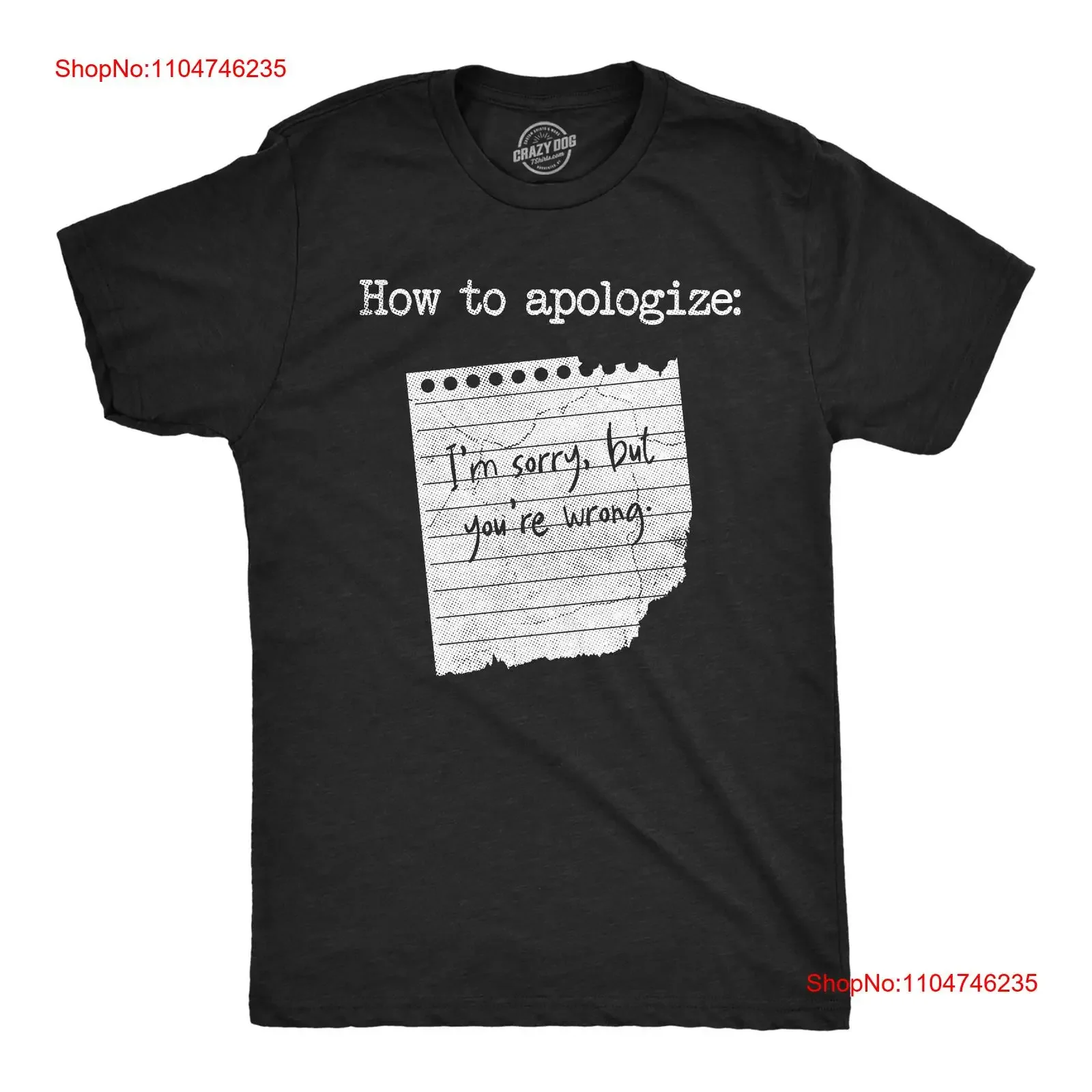 Camiseta divertida para hombre cómo apologizar, soy lo siento, pero estás malvado, nota sarcástica, camiseta vintage lavada para hombre para uso diario, elegante