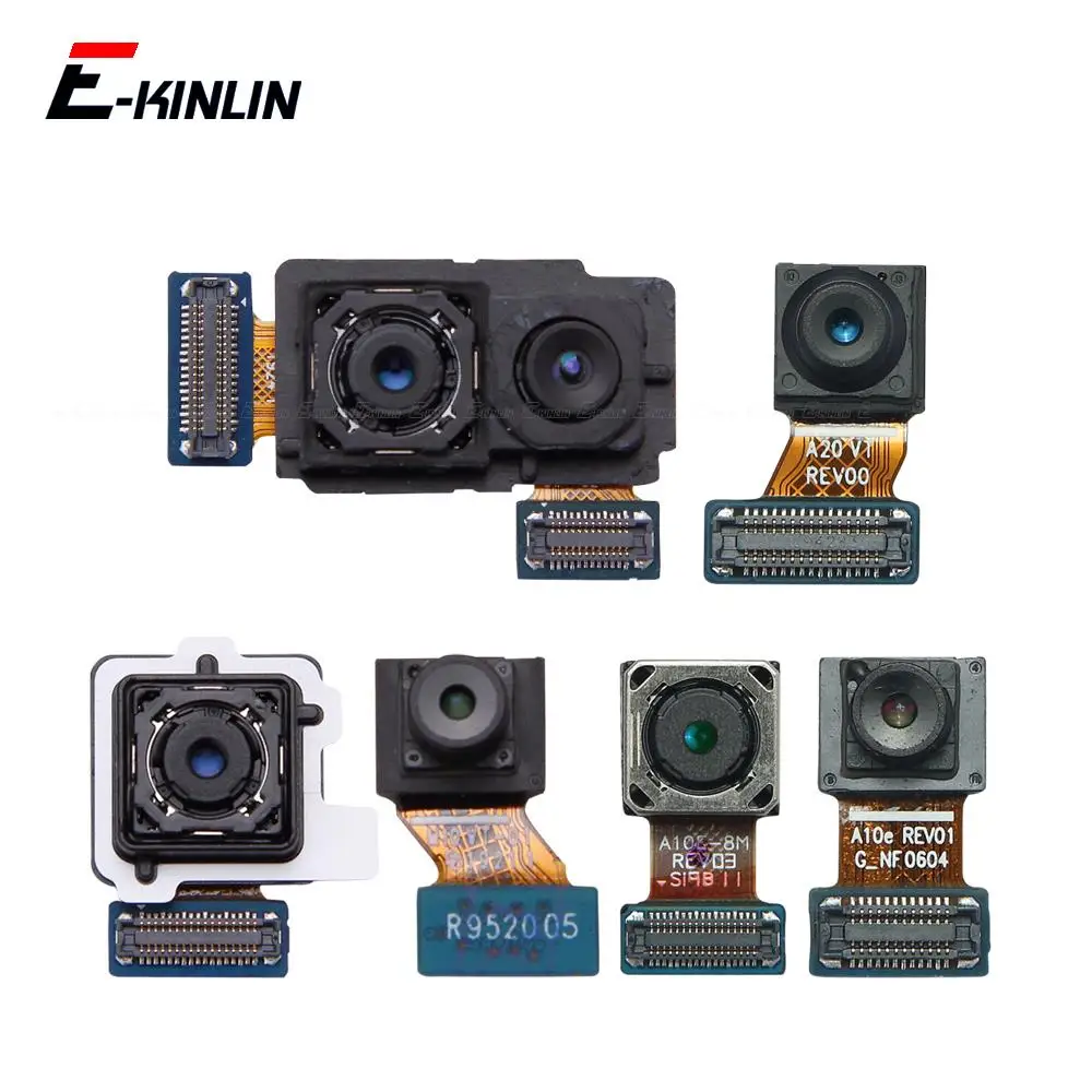 Front Facing Selfie Back Main Camera For Samsung Galaxy A20 A20e A10 A10eFlex Cable Parts